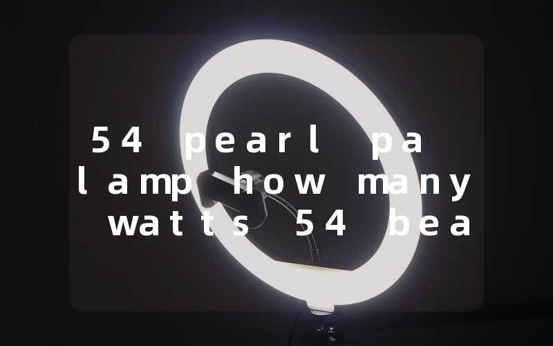 54 pearl pa lamp how many watts 54 bead pa lamp manual