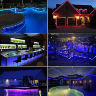 Practical scene application of light strips LED